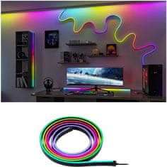 Paulmann črni neon LED trak 5W RGB+ 3m
