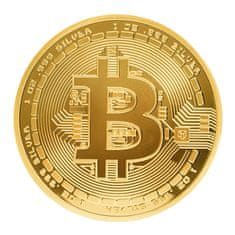BIT Bitcoin zbirateljski kovanec, zlat
