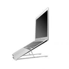 FIXED FIXED Frame Fold aluminijasto zložljivo stojalo za prenosnike in tablice srebrna (FIXFR-FO-SL)