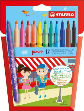 Stabilo FLOMASTRI POWER MEDIUM 1/12
