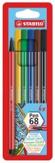 Stabilo FLOM. 1,0 PEN 68 SET 1/6