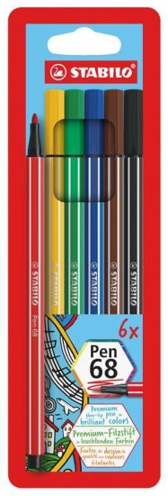 Stabilo FLOM. 1,0 PEN 68 SET 1/6