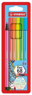 Stabilo FLOM. 1,0 PEN 68 NEON SET 1/6 Fluorescentne barve