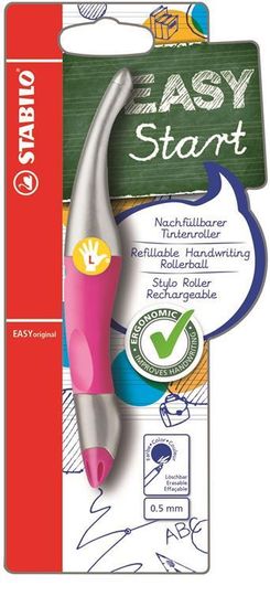 Stabilo EASYstart PERO B47686 PINK/METAL Pisalo za LEVO ROKO - METALLIC