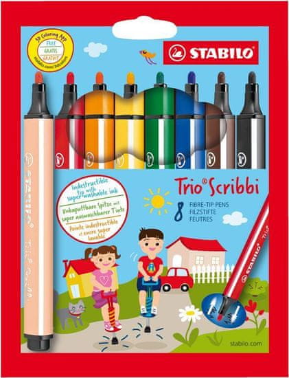 Stabilo FLOM. TRIO SCRIBBI SET 1/8