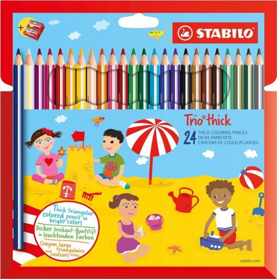 Stabilo BARVICE TRIO 203/24 TRIO Ergonomska barvica s šilčkom