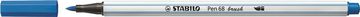 Stabilo FLOM.PEN 568/41 BRUSH MODRA