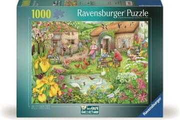 Ravensburger Puzzle Kmečka kavarna v dolini 1000 kosov