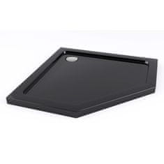 REA Diamantni tuš kad Black 90x90