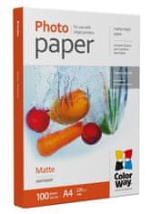 ColorWay Fotopapir, mat, 220 g/m2, A4/ 100 kosov