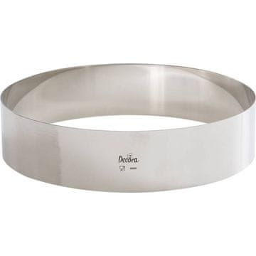 Decora Okvir za torto iz nerjavečega jekla okrogel 30x6cm -
