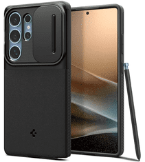 Spigen Optik Armor ovitek za Galaxy S25 Ultra, črn (ACS08969)