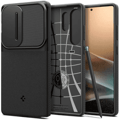 Spigen Optik Armor ovitek za Galaxy S25 Ultra, črn (ACS08969)