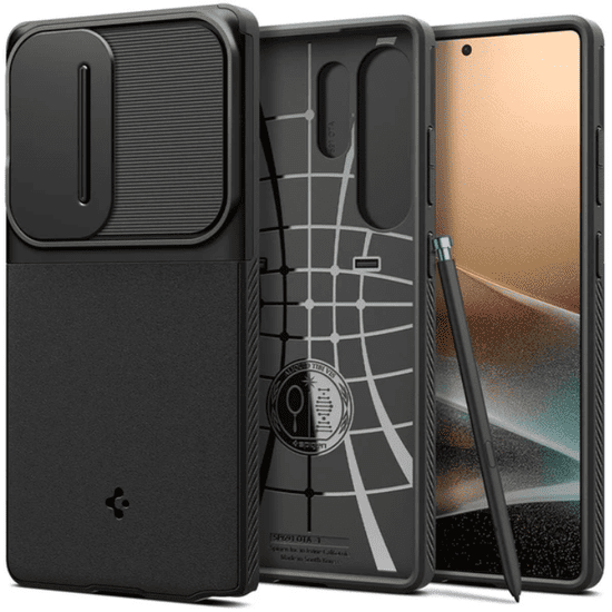 Spigen Optik Armor ovitek za Galaxy S25 Ultra, črn (ACS08969)