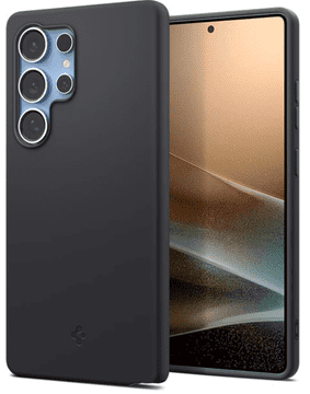 Spigen Silicone Fit (MagFit) ovitek za Galaxy S25 Ultra, črn (ACS09017)