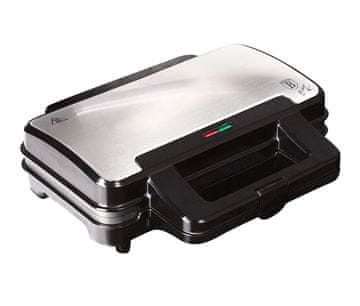 Berlingerhaus Aparat za pripravo sendvičev z neprilegajočo površino, 900 W, Black Silver Collection