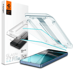 Spigen Glass tR EZ Fit HD zaščitno steklo za Galaxy S 2025 Ultra, 2 kosa (AGL09082)