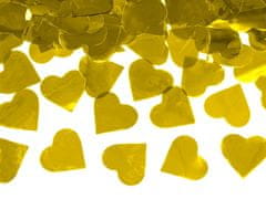 WOWO Gold Hearts Confetti Tube - Konfetna cev z zlatimi srčki 60 cm