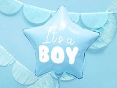 WOWO Balon iz folije It's a Boy - moder It's a Boy balon iz folije v obliki zvezde 48 cm - okras za otroško prho