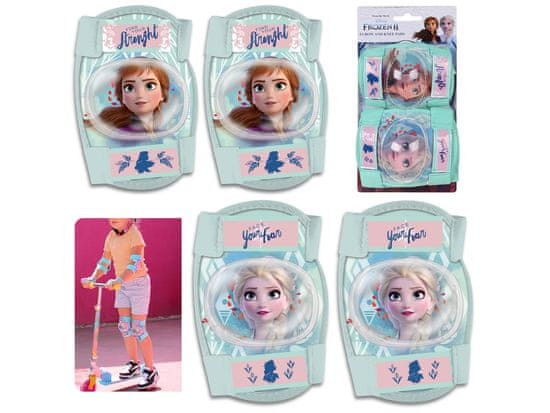 Disney Ledeno kraljestvo Elsa in Anna Mint otroški ščitniki za kolena in komolce, dekliški