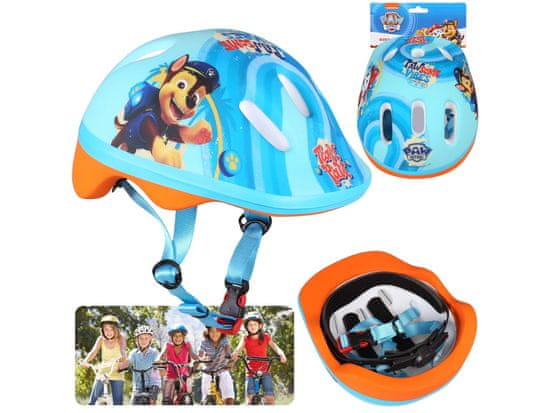 Paw Patrol Paw Patrol Chase Marshall Pisana kolesarska čelada za otroke, dečke , nastavljiva 44-48 cm