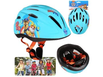 Paw Patrol Paw Patrol Turkizna otroška kolesarska čelada, deška, lahka, nastavljiva 48-52 cm