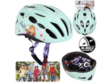 Disney Ledeno kraljestvo Elsa in Anna Mint otroška kolesarska čelada, dekliška, lahka, nastavljiva, 52-56 cm