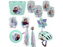 Disney Ledeno kraljestvo Elsa in Anna Mint otroška kolesarska čelada, dekliška, lahka, nastavljiva, 52-56 cm 