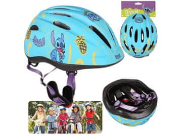 Disney DISNEY Stitch Turkizna otroška kolesarska čelada, lahka, nastavljiva 48-52 cm
