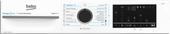 Beko BM3WFSU48415WB pralni stroj s sprednjim polnjenjem