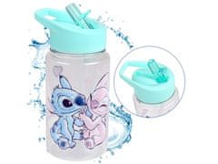 Disney DISNEY Angel in Stitch Steklenička z ustnikom in ročajem, šolska steklenička za deklice 450ml