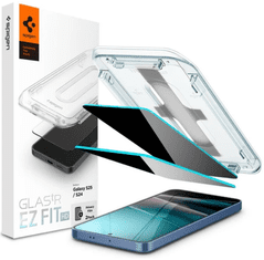 Spigen Glass tR EZ Fit HD (Privacy) zaščitno steklo za Galaxy S25/S24, 2 kosa (AGL09308)