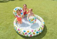 Intex Komplet za bazen 3 komore 132x28cm + krog 51cm + krogla 51cm ananas