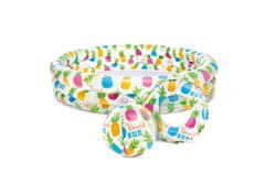 Intex Komplet za bazen 3 komore 132x28cm + krog 51cm + krogla 51cm ananas