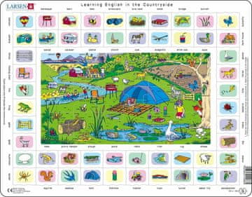 LARSEN Angleška učna ura Puzzle 4 - 70 kosov