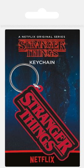 Gumijast obesek za ključe, logotip Stranger Things