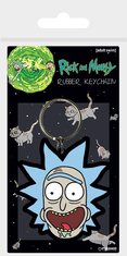 Epee Gumijast obesek za ključe, Rick and Morty - Rick crazy smile