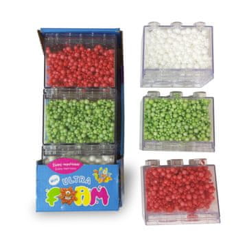 Ultra Foam mešanica 3 paketov (3 paketi zelene, rdeče, bele barve)