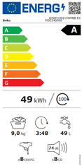 Beko B3WFU49215WPBB ES pralni stroj