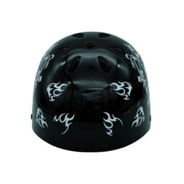 Alltoys Čelada Skull black-silver - velikost S