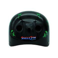 Alltoys Čelada Skull črno-zelena - velikost M