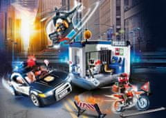 Playmobil Policijski set z avtomobilom in helikopterjem