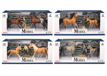 EP LINE Set Model Animal World 2 konj in žrebiček s figuro