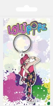 Lollipopz gumijast obesek za ključe roza