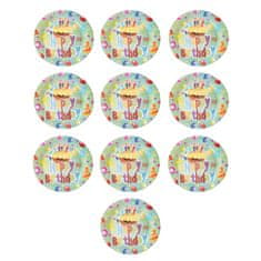 Aga4Kids Papirnati krožniki 18cm DS931-3 10 kos
