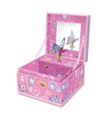 Alltoys Glasbena škatla za nakit Butterfly