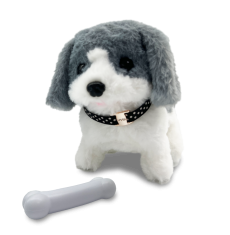Alltoys EPEE Hišni ljubljenčki pes Puntia sivo-bele barve