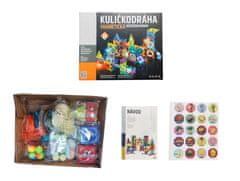 Alltoys EPEE Magnetna steza za kroglice z lučko 75 kosov
