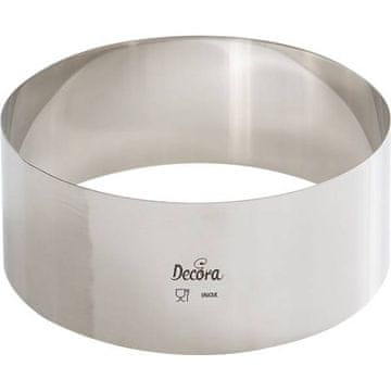 Decora Okvir za torto iz nerjavečega jekla okrogel 16x6cm -