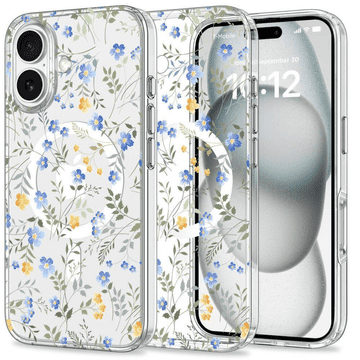 Onasi Clear Case Aurora Flower za iPhone 16 MagSafe - prozoren